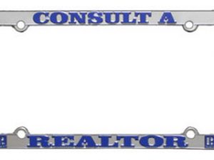 Lic. Plate Frame - Silver