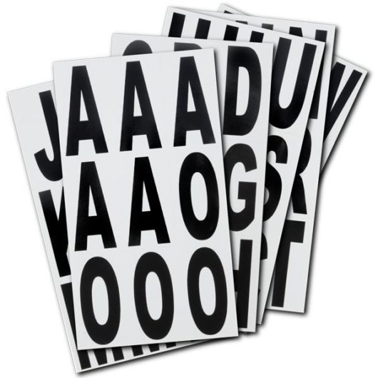 Letters 2"  Stickers